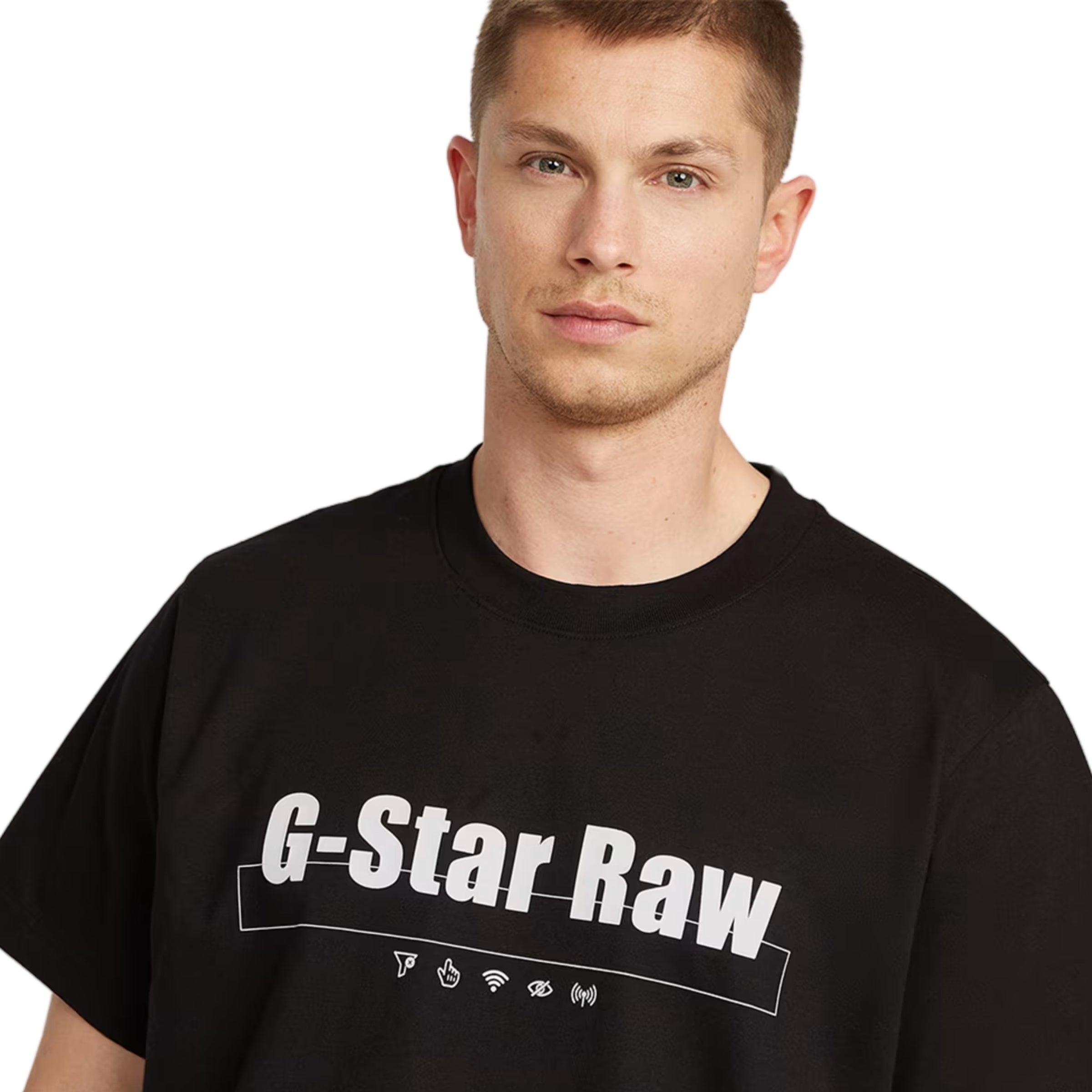 G-Star T-Shirt Symbols Print Dark Black